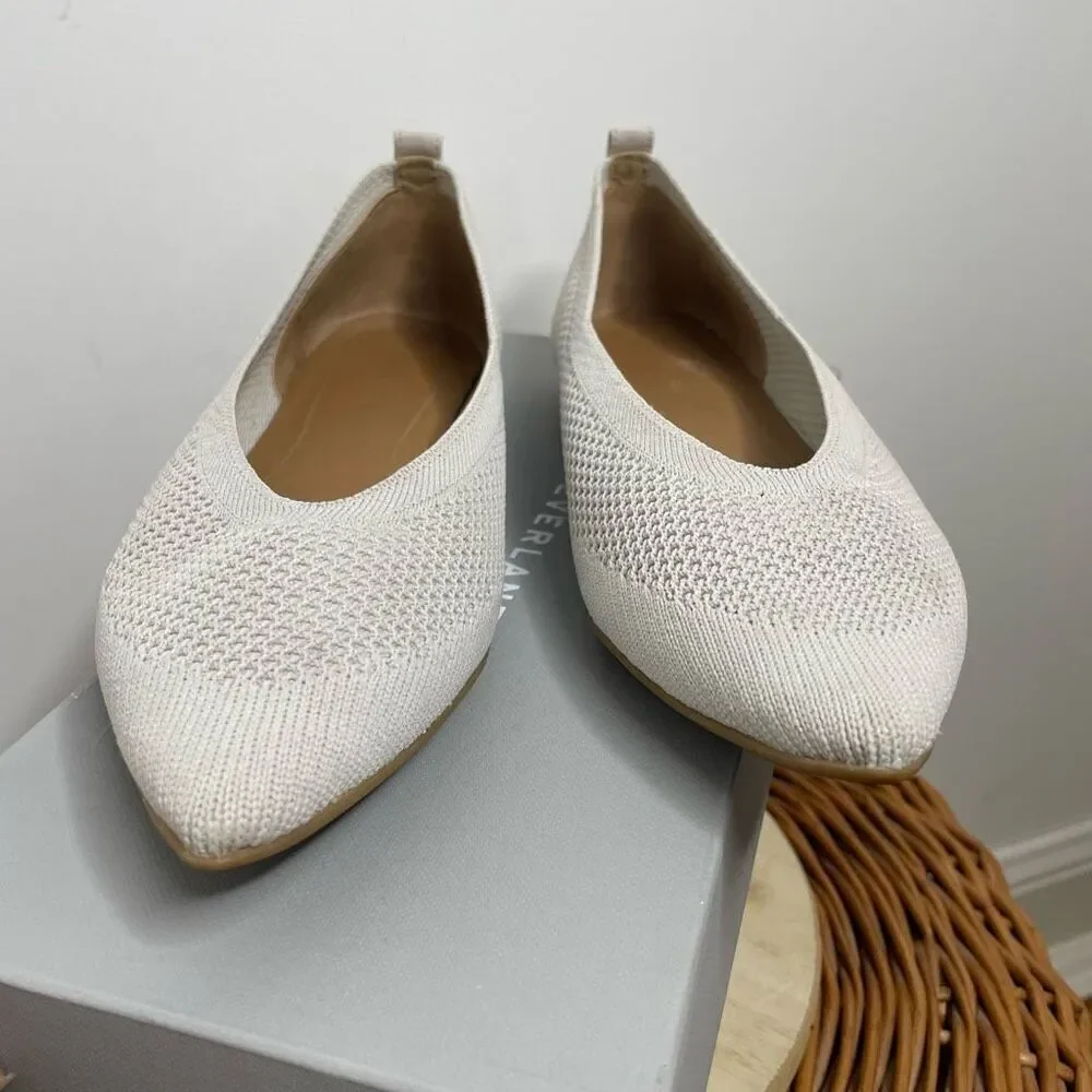 Everlane Gray 40 Hour Reknit Point Flats Pointed Knit‎ Comfort Box 7 Career Box